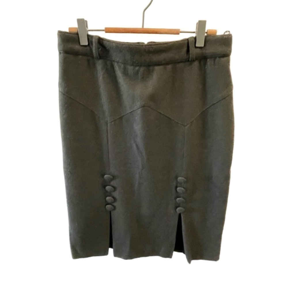 MARCIANO Black Wool Skirt Size M